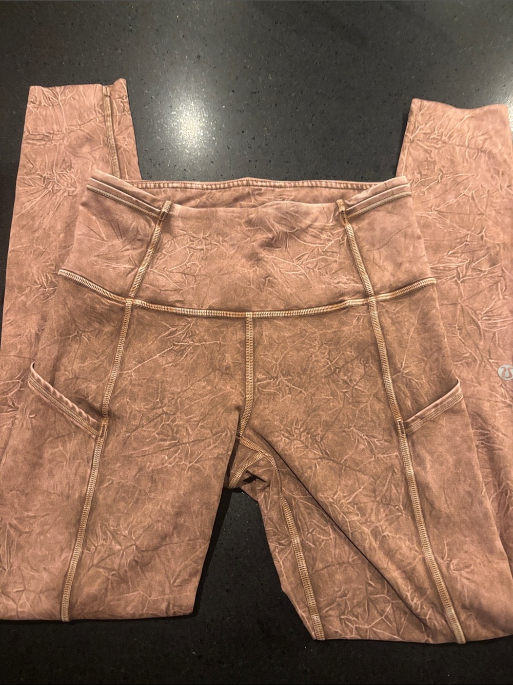 Lululemon leggings stone washed